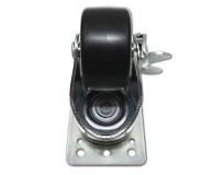 Qoltec Zestaw kółek z hamulcem do szaf Rack  4szt. - 1330007 - zdjęcie 3